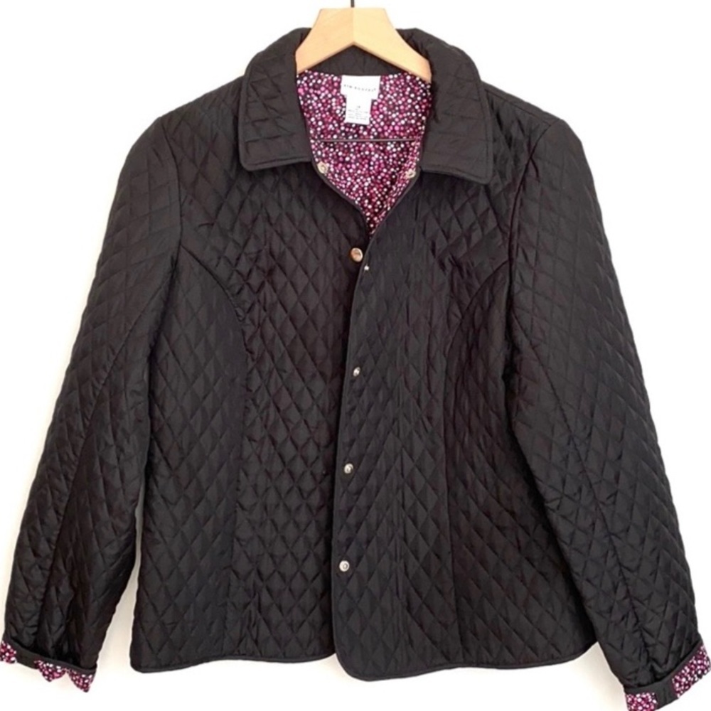 Kim Rogers Lightweight black quilted jacket, Sz 14